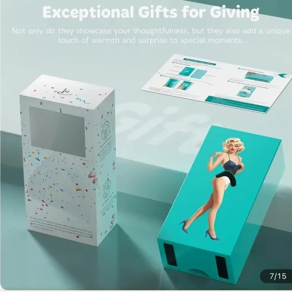 Retro Pin-Up Girl tissue box - Picture 4 of 4